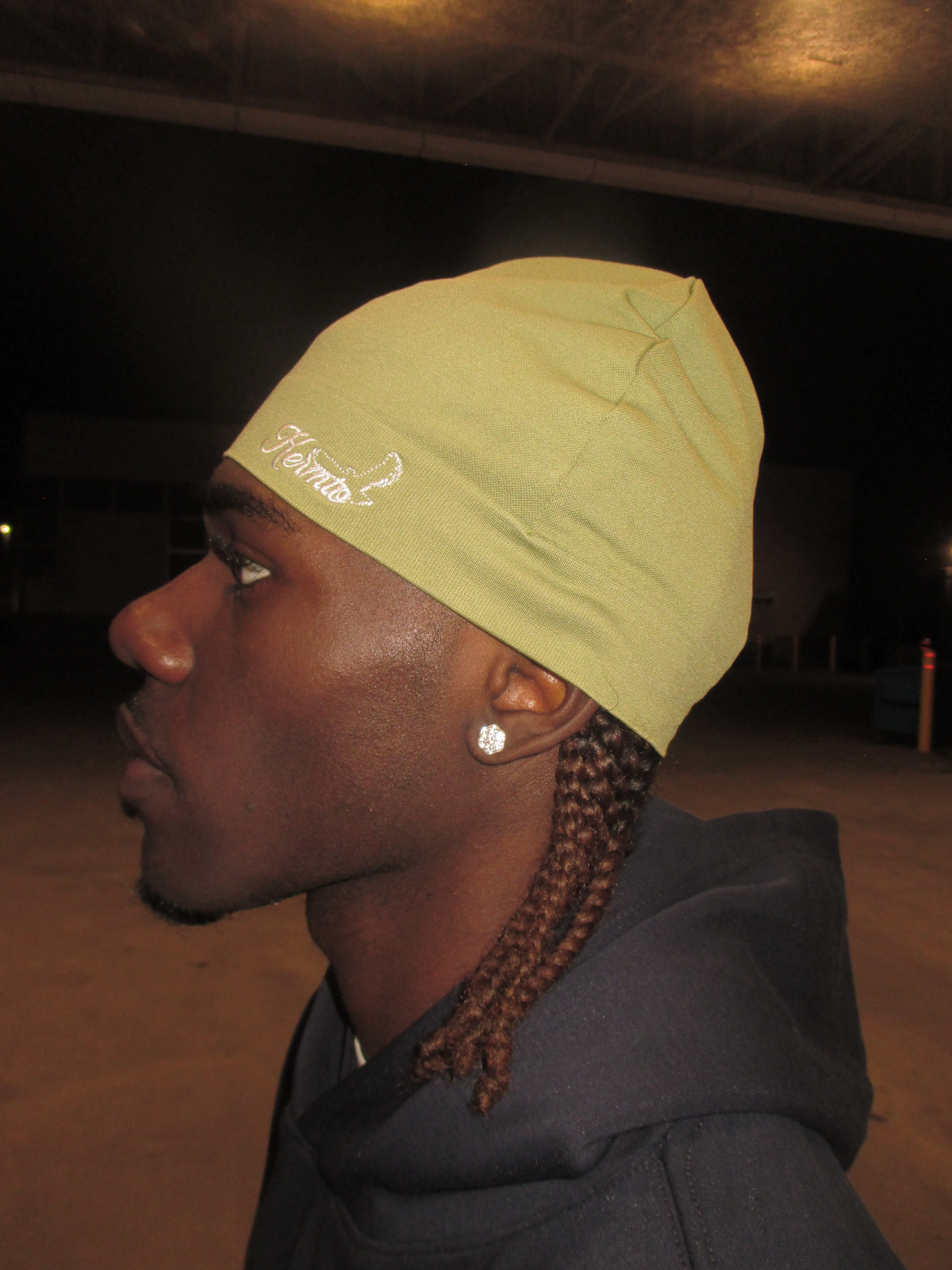 satin skull cap